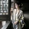 Lenço xale quadrado de algodão e linho estilo étnico para mulheres, lenço de seda de alta qualidade para viagens e fotografia em Dali, Yunnan, lenço artístico