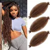 Giro Afro Cabello Africano Rasgado a Mano Oruga Peluca Fibra Química Trenzado de Giro Cabello de Resorte Giro en Espiral Cabeza