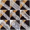 Acessórios de renda branca para arroz feitos em Taiwan, DIY, acabamento para vestido de boneca feito à mão, decoração de faixa de cabelo Lolita para planner