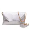 Bolso cruzado de cadena casual simple elegante para mujer, nicho transfronterizo, tipo sobre, versión coreana, moda, bolso de un solo hombro, bandolera, para debajo del brazo