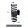 Lámpara de Pared para Exteriores con Doble Cabezal, Impermeable para Balcón, Terraza, Puerta Principal, Patio, Pared Exterior, Forma Cuadrada, Envío Gratis
