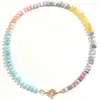Collar de cuentas bohemio colorido transfronterizo para mujer, único y versátil, con un toque de alta gama y elegante estilo ins
