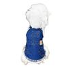 Vestido de Mezclilla Geométrico Pastoral Hilo Ropa Linda para Perros Ropa de Otoño Mascota Teddy Maltés Yorkshire