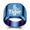 Anillo Retro Versátil de Tigre y Tigre Shengwei 18mm Año del Zodiaco Nuevo Simple Transfronterizo Europeo y Americano Amazon Tendencia al por Mayor