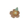 Accesorios para Suéteres Broche Decorativo Lindo de Flor Terminada Crochet Hecho a Mano Corazón de Niña Flor Bolsa Pantalones Decorativos