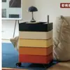 Armário de armazenamento rotativo móvel mesa de cabeceira ins armário lateral simples estilo nórdico armário Internet Celebrity armário de armazenamento cosmético