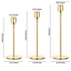 Conjunto Criativo de Velas de Ferro para Casamento Transfronteiriço, Galvanizado a Ouro, Peça Única para Decoração de Casa, Restaurante Ocidental, Bar e Mesa de Jantar