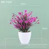 Planta Artificial de Lótus de Plástico em Vaso Pequena Grama de Primavera Estilo Ins Decoração de Planta Verde para Interior Vitrine Mesa Planta Verde Artificial