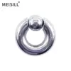 Anillo Meier de acero inoxidable para mujer, piercing de aro para nariz no convencional, anillo de tarjeta de resorte, anillo de bola, aro para nariz, joyería transfronteriza europea y americana