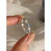 Anillo de Estrella de Zircón Azul Marino Fresco para Mujer Diseño de Gota de Aceite de Nicho Anillo Abierto Anillo para Dedo Índice Anillo Personalizado de Moda
