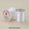 Carrete pequeño portátil de línea de pesca transparente, hilo para abalorios DIY, hilo de cristal no elástico, línea de pesca para pescar.