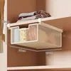 Caixa Organizadora de Meias Organizador de Roupas Íntimas Cesta Deslizante Caixa de Armazenamento Tipo Gaveta Suspensa Artefato de Armazenamento em Camadas para Guarda-Roupa