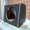 Caja Vacía para Subwoofer de Coche de 5 6 8 10 Pulgadas Caja Trapezoidal Activa de Madera y Cuero Accesorios de Modificación de Altavoces Caja de Altavoz Vacía Vacío
