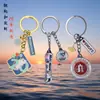 Chaveiro Metálico Pintado Personalizado Pingente para Bolsa de Aniversário de Universidade Chaveiro de Atração Turística Enamel Keychain Cultural e Criativo