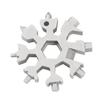 Ferramenta de floco de neve octogonal ponta do dedo chave combinada multifuncional ao ar livre multifuncional manutenção bicicleta brinquedo de descompressão