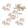 Colgante de aleación de poni unicornio con goteo de aceite de venta caliente transfronterizo Colgante para collar hecho a mano DIY Llavero Accesorios de joyería