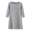 Ropa de Mujer Transfronteriza 2026 Moda Europea y Americana Vestido Mezclado de Hombros Descubiertos y Mangas a la Altura del Codo para Mujer M87005 Amazon