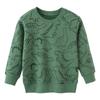Suéter para niño de algodón rizo tejido de manga larga con caricatura, ropa nueva de otoño para niño, estilo europeo y americano, marca, ropa infantil