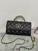 Nuevo Estilo Primavera y Verano 2026 Bolso de Mano Pequeño Estilo Chanel Bolso Kelly Bolso Cruzado Acolchado con Cadena Bolso de Hombro Mini para Mujer