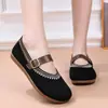 2026 Nuevos Zapatos de Malla Transpirable Planos Antideslizantes para Mujeres de Mediana Edad y Madres Mayores, Zapatos de Tela Old Beijing de Suela Suave, Zapatos de Vestir de Suela Baja