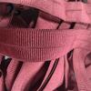 Preto e branco em estoque faixa elástica de nylon tira de acabamento para jaqueta acolchoada cinto de acabamento canelado 2cm cinto de faixa horizontal dobrável elástico