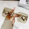 Óculos de Sol Sem Aro Cortados na Borda para Rostos Grandes, Novos Óculos de Sol Personalizados de Coração de Pêssego, Óculos de Sol Anti-UV para Uso Externo e Dirigir