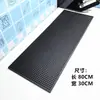 Tapete Antiderrapante para Bar de Chá com Leite Tapete para Bar de Café Tapete Retangular Drenante para Cozinha Porta-Copos de Vinho Ktv Porta-Copos de Borracha para Chá