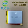 Célula de Batería Power Bank 606168 Batería de Litio Polimérica 2800Mah 3.7V Fuente de Alimentación Móvil Probador Maquillaje