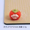 Patas de Gato 3D e Mangostão Desenho Animado DIY Feito à Mão Cola de Creme Resina Pequenos Acessórios Materiais para Presilha Venda por Atacado