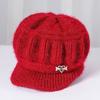 Chapéu Quente de Inverno para Idosas Chapéu de Outono e Inverno para Mães Chapéu para Idosos de Meia-idade Chapéu Novo de Veludo Tricotado para 40 anos
