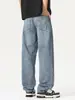 Roupas Masculinas Fengshe / Jeans de Liocel Novo para o Verão Calças Retas Largas Jeans Casuais Versáteis