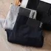 Verão 2024 novo algodão modal sarja lavada stretch respirável Masculino cinco bolsos cor sólida reto calça casual