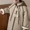 Elegante y genial abrigo de otoño e invierno para niños, chaqueta de lana cálida y engrosada de moda para niños, ropa de moda para niños