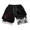 Comercio Exterior Transfronterizo Aliexpress Pantalones Cortos Estampados Europeos y Americanos 2026 Doble Capa para Adultos Fitness Deportivos Casuales Venta al por Mayor en Stock