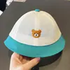 Chapéu de Sol de Verão para Bebê Chapéu de Pescador de Malha para Bebê Fino Estilo Coreano Fofo Super Fofo Chapéu Protetor Solar para Meninos e Meninas