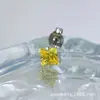Pendientes Cuadrados de Aleación de Titanio Astmf-13 con Cierre de Mariposa Titanio G23 Rosca Interna Pendientes de Labio con Circonita Joyería para Piercing