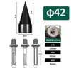 Broca para hendir leña vástago hexagonal martillo percutor eléctrico pequeño taladro percutor abridor de agujeros taladro eléctrico cono hendedor de leña carpintería