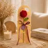 Flor Artificial de Ganchillo de Lana Nomeolvides para Decoración de Sala de Estar, Popular en Centros Comerciales, Supermercados y Tiendas de Juguetes de Moda, Ramo de Flores Simuladas