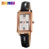 Reloj Skmei para mujer, rectangular, retro, resistente al agua, informal, de cuarzo, sencillo y de moda.
