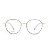 Gafas retro con montura TR90 para mujer, montura redonda para miopía, montura de aleación Danyang 1119, venta al por mayor