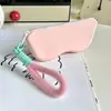 Bolsa Portátil de Silicona para Gafas, Estuche Protector de Gafas de Sol en Color Contrastante, Bolsa Colgante, Bolsa de Almacenamiento para Estuche de Gafas, Diseño en Color Contrastante