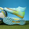 Zapatos de fútbol MG de tacos cortos transfronterizos para estudiantes, zapatos de entrenamiento transpirables para niños con tacos largos, zapatos de fútbol TF antideslizantes para hombre y mujer al por mayor