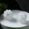 Brincos de Pedra Natural Pulseira Colar Corrente para Celular Contas Bola de Cristal Bola de Flor Acessórios de Joias DIY Cristal Tecido