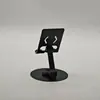 Soporte Plegable de Metal para Teléfono Giratorio 360° | Soporte de Escritorio Ajustable con Silicona Antideslizante, Puerto de Carga y Eje Duradero