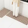 Capacho de Entrada, Tapete Longo Resistente à Sujeira para Hall de Entrada, Sala de Estar Capacho Raspador de Sujeira Removedor de Poeira, Tapete de Chão Antiderrapante Absorvente de Água para Cozinha