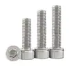 Tornillos de Cabeza Hexagonal de Acero Inoxidable 304, Tornillos, Pernos de Cabeza Cilíndrica M5M8M10M12 para Uso en Construcción