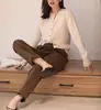 Cárdigan de Punto de Moda para Mujer de Principios de Otoño, Estilo Suave y Delicado, Diseño Único, Suéter Básico Versátil
