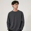 Camiseta de manga larga de comercio exterior transfronterizo, top moderno de estilo europeo y americano para hombre, ajuste slim, camiseta casual de cuello redondo para hombre, sitio web independiente