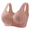 Ropa interior transpirable de madre de mediana edad y mayor con cierre frontal, hermosa espalda sin aros, para mujer, con forma, de grosor medio, realzadora y anti-flacidez.