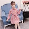 Roupa Infantil Camisa Xadrez para Meninas Coleção Primavera 2021 para Crianças Maiores, Saia de Dança, Peça Única Atacado, Comprimento Médio, Estilos Primavera e Outono